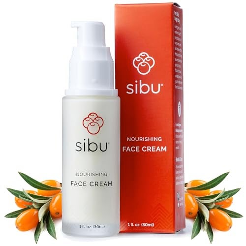 sibu Sea Buckthorn Nourishing Face Cream 1oz Lightweight and Hydrating Face Cream  Amazing for Sensitive Skin Breakouts  Irritation